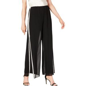 28th & Park Womens Rhinestone Trim Wide Leg Casual Pants, NWT